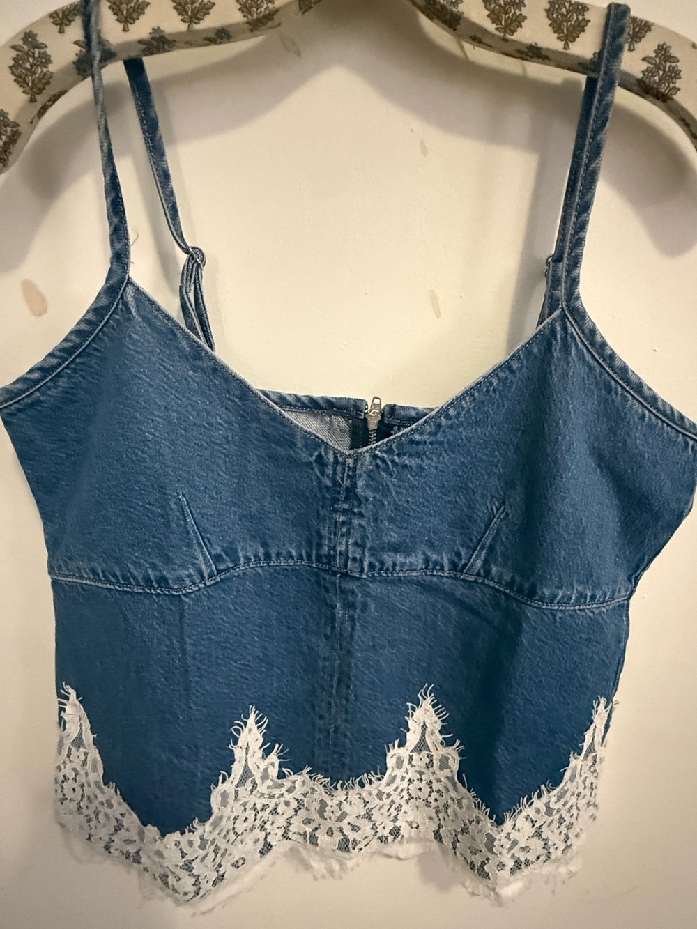 Levi's Denim & Lace Corset/Bustier Top (NWT)